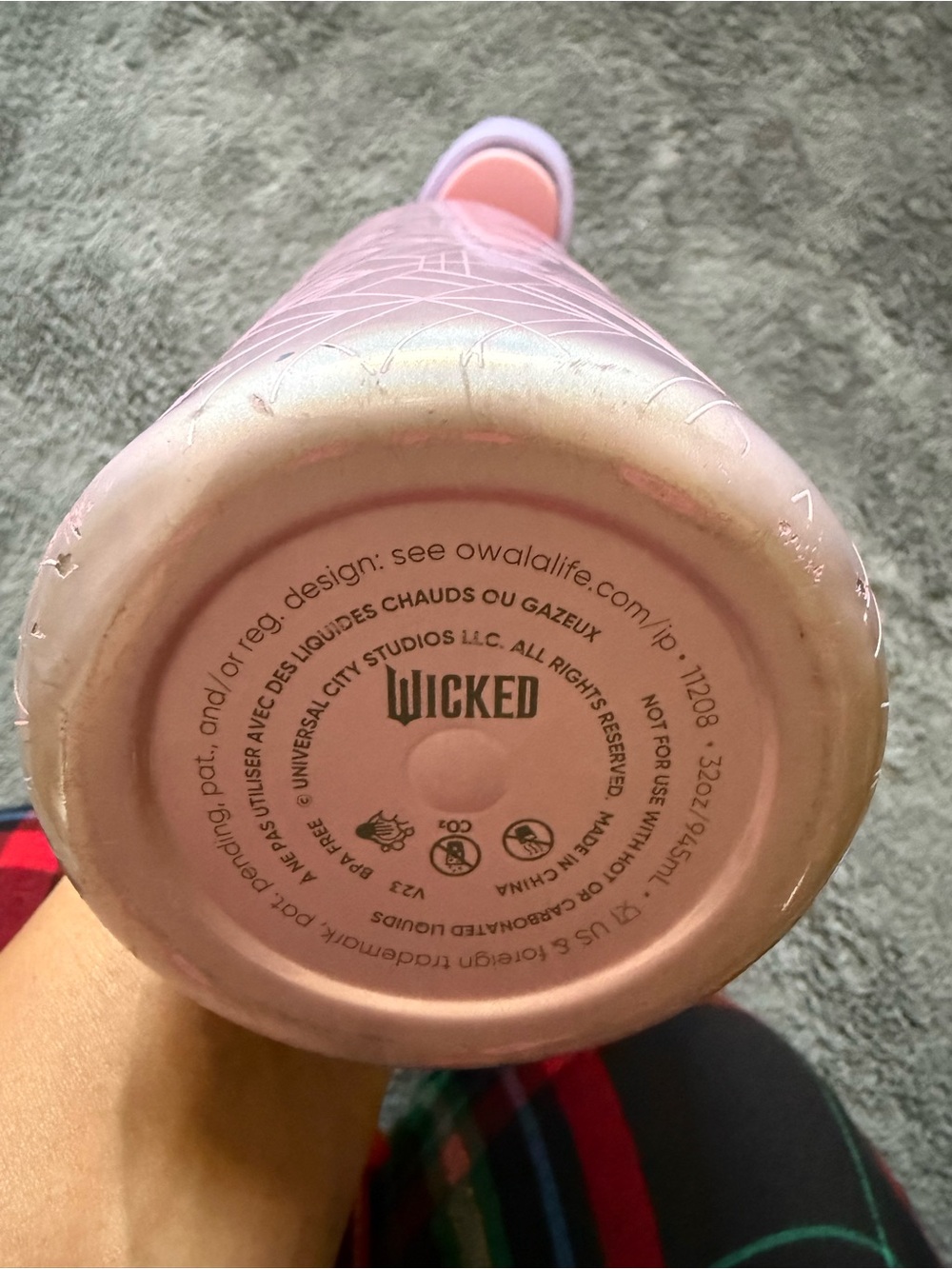 Pink OWALA Steel Tumbler - Insulated Women BOTTLE LIMITED EDITION WICKED
